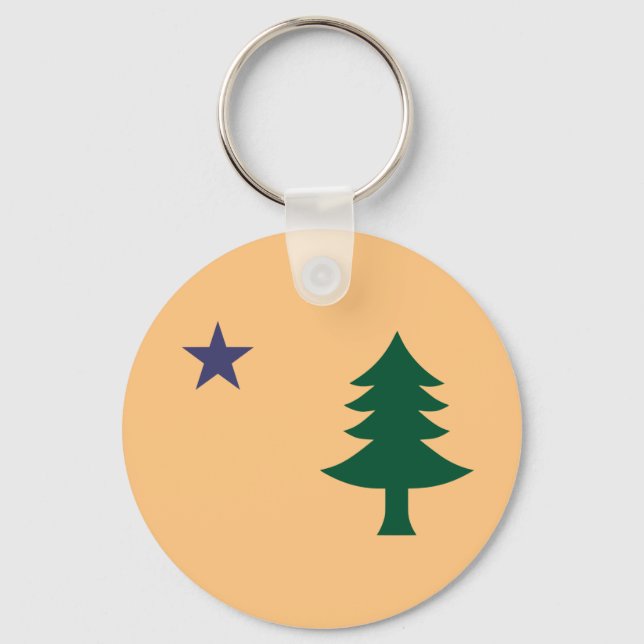 Llavero Bandera histórica de Maine (1901-1909) (Anverso)