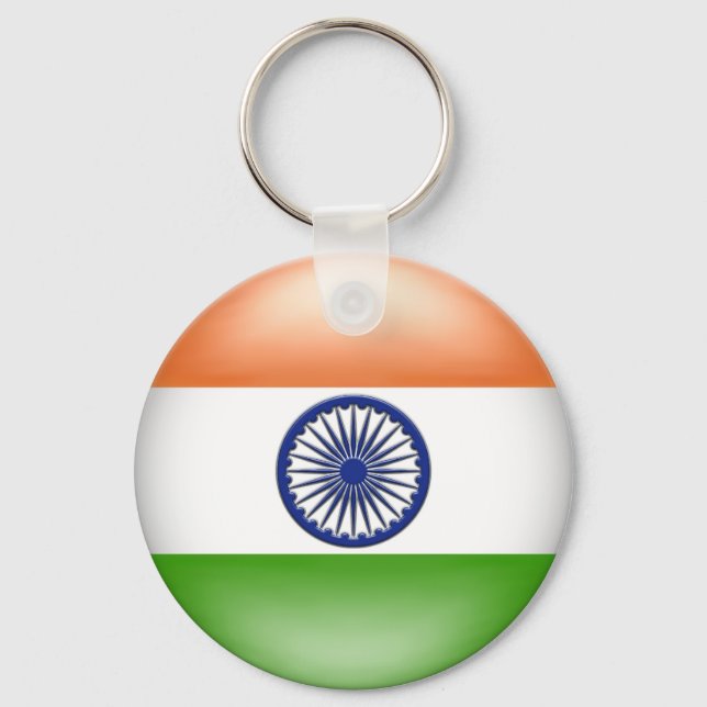 Llavero Bandera india (Anverso)