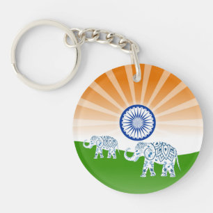 Llavero Bandera india del "paisaje"