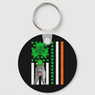 Llavero Bandera irlandesa americana perro lobo de Irlanda 