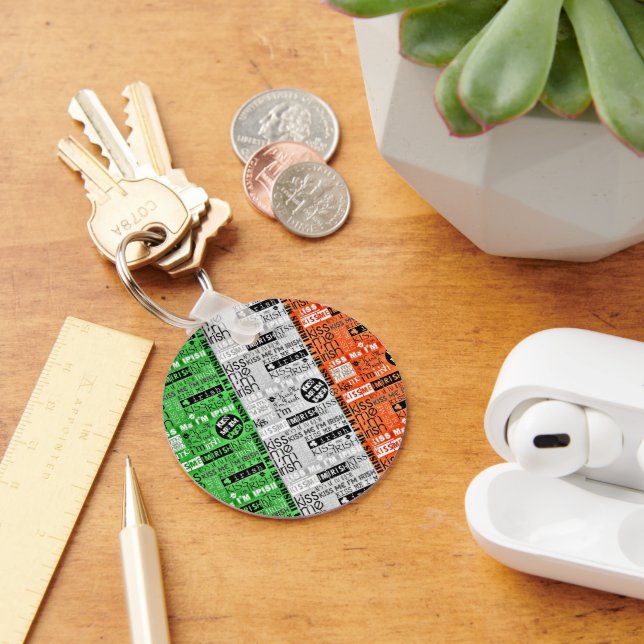 Llavero Bandera irlandesa Besarme (Escritorio )