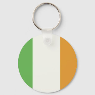 Llavero Bandera Irlandesa Con Shamrock