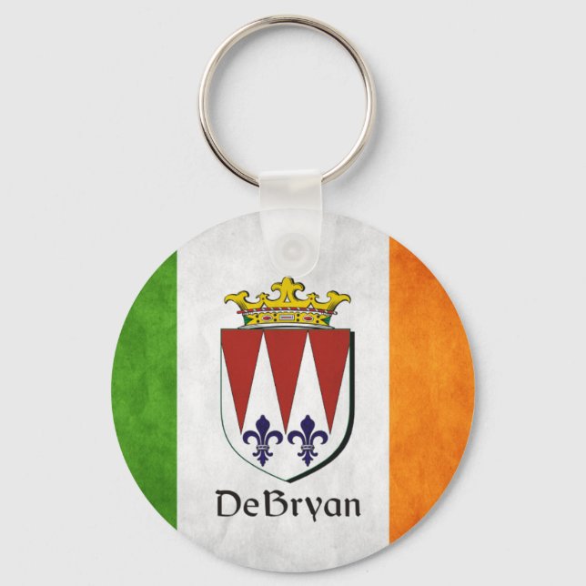Llavero Bandera irlandesa DeBryan (Anverso)