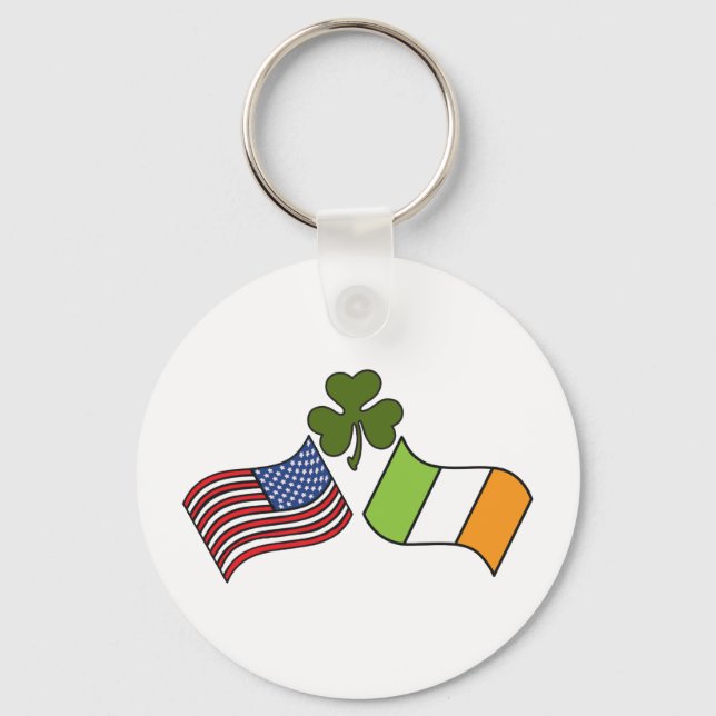 Llavero Bandera irlandesa norteamericana (Anverso)