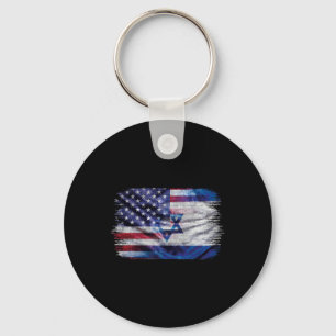 Llavero Bandera israelí americana Orgullo Israel EE. UU. P