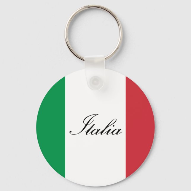Llavero Bandera italiana - Bandera de Italia - Italia (Anverso)
