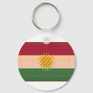 Llavero Bandera kurda psicodélica