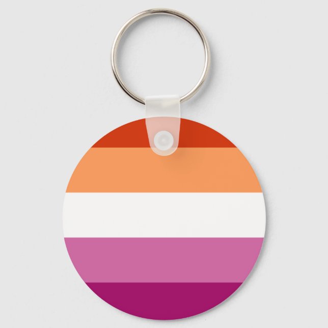 Llavero Bandera lesbiana (Anverso)