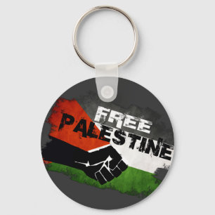 Llavero Bandera libre del Grunge de Palestina