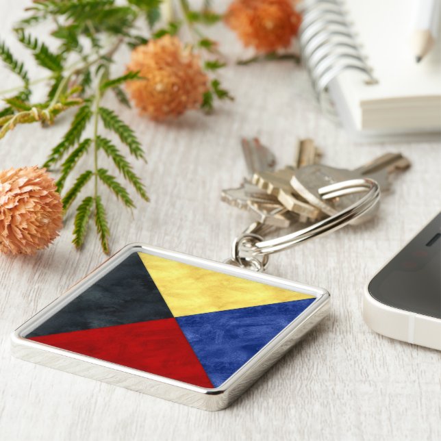 Llavero Bandera marítima de señal náutica (Lado)