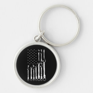 Llavero Bandera Mecánica Mecánica Americana Bandera Patrió