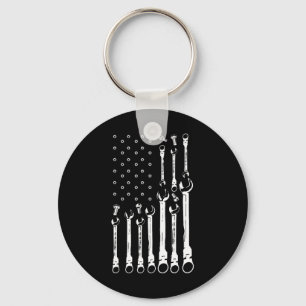 Llavero Bandera Mecánica Mecánica Americana Bandera Patrió