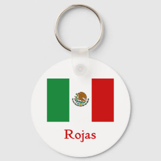 Llavero Bandera mexicana de Rojas