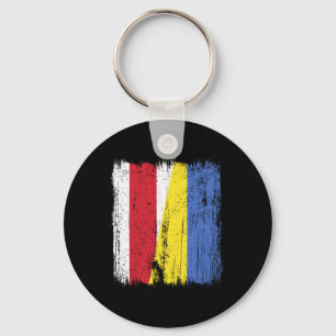 Llavero Bandera mitad Bielorrusia Ucrania herencia bielorr