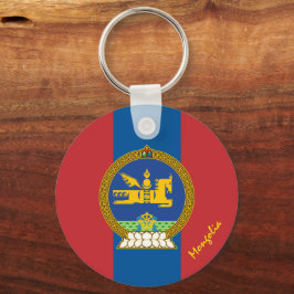 Llavero Bandera mongola patriótica y viajes/deportes en Mo