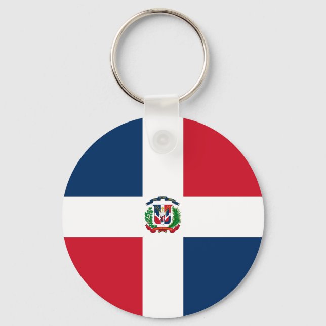 Llavero Bandera Mundial de República Dominicana (Anverso)