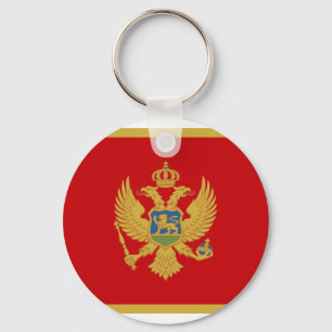 Llavero Bandera mundial nacional de Montenegro