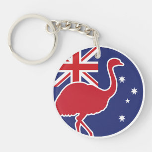 Llavero Bandera nacional australiana de Australia Emu