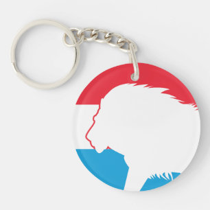 Llavero Bandera nacional de los animales de Luxemburgo
