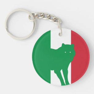 Llavero Bandera nacional italiana del lobo de Italia
