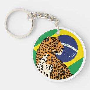 Llavero Bandera nacional Jaguar de Brasil