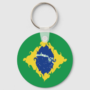 Llavero Bandera negra de Brasil