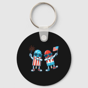 Llavero Bandera Norteamericana Popsicle 4 De Julio