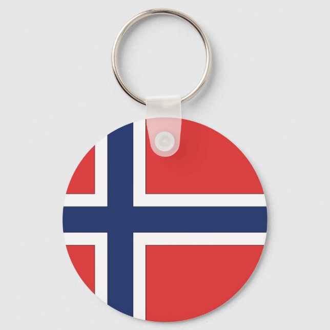 Llavero Bandera noruega (Anverso)