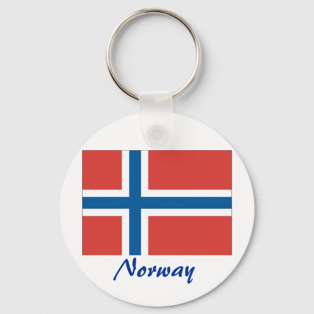 Llavero Bandera noruega (Anverso)