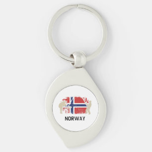Llavero Bandera noruega