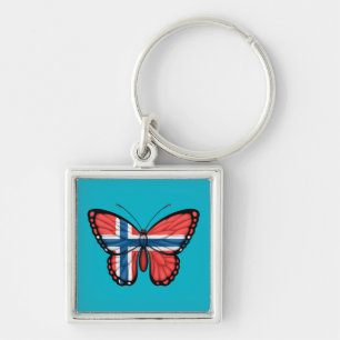 Llavero Bandera noruega de la mariposa