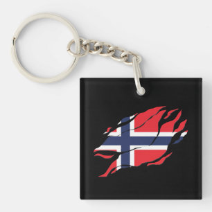 Llavero bandera noruega dentro de mí, escandinavia dentro 