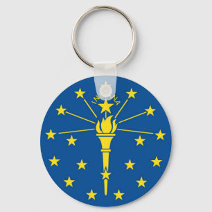 Llavero Bandera oficial del estado de Indiana