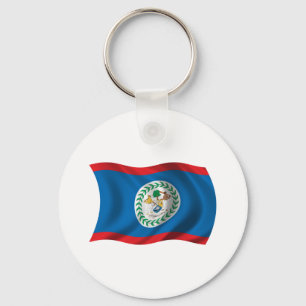 Llavero Bandera ondulada de Belice