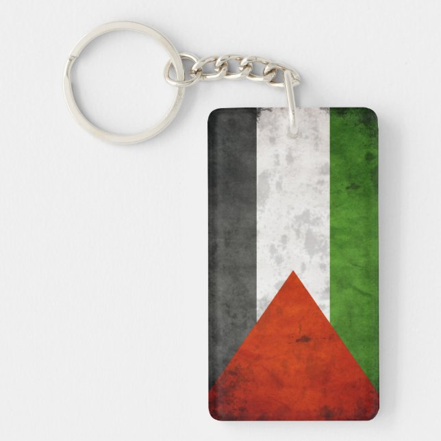 Llavero Bandera ondulada de Palestina (Frente)