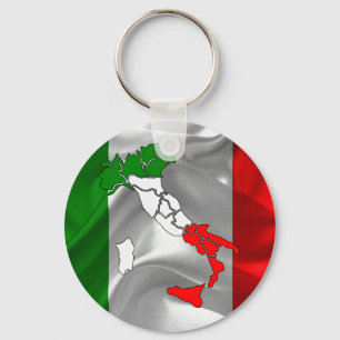 Llavero Bandera ondulante italiana