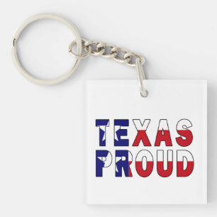 Llavero Bandera Orgullosa de Texas