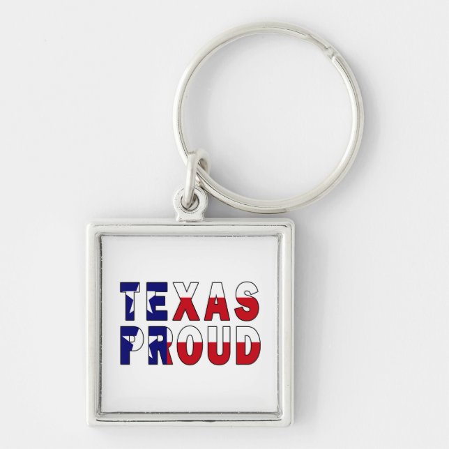 Llavero Bandera Orgullosa de Texas (Frente)