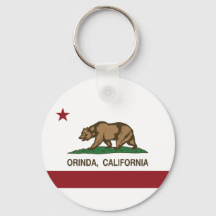 Llavero Bandera Orinda de la república de California