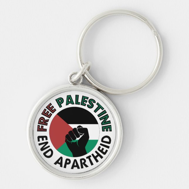 Llavero Bandera Palestina del Apartheid (Frente)