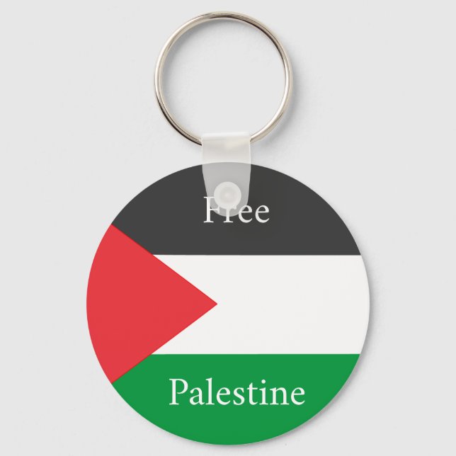 Llavero Bandera palestina Free Palestine personalizada (Anverso)