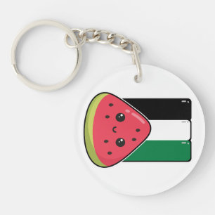 Llavero Bandera palestina linda con Palestina sin sandía