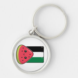 Llavero Bandera palestina linda con Palestina sin sandía