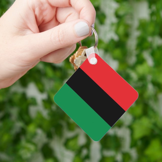 Llavero Bandera panafricana de la UNIA Kwanzaa (Mano)