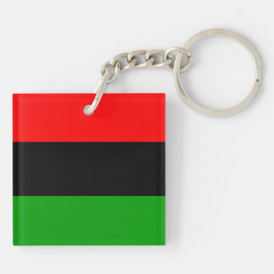 Llavero Bandera Panafricana Roja, Negra y Verde