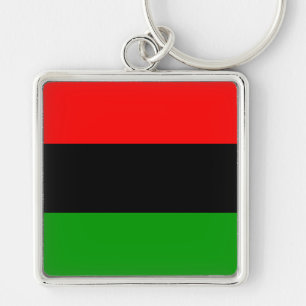 Llavero Bandera Panafricana Roja, Negra y Verde