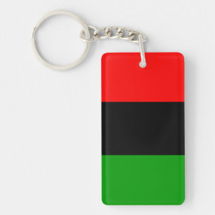 Llavero Bandera Panafricana Roja, Negra y Verde