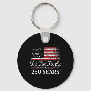 Llavero Bandera Patriótica Americana 250 Aniversario Usa