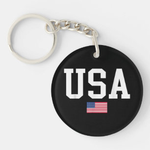 Llavero Bandera Patriótica Americana Para Hombres Mujeres 