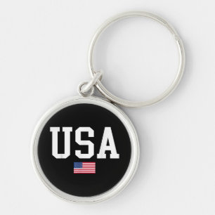 Llavero Bandera Patriótica Americana Para Hombres Mujeres 